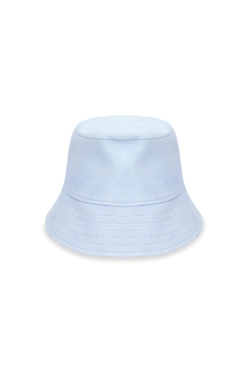 Kira Unisex Suede Bucket Hat - Sky Blue - Bigardini