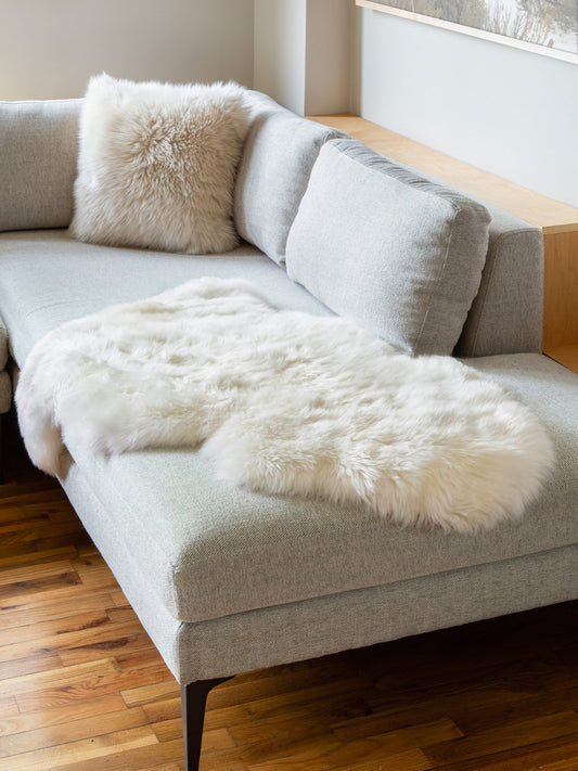 Shearling Sheepskin Rug 1 Pelt - 90x60cm