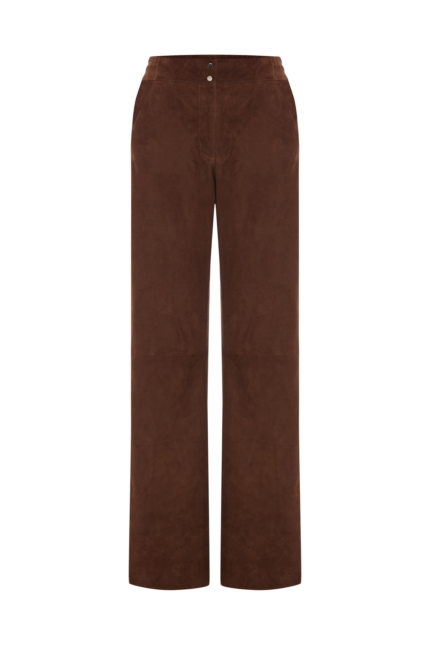 Lane Suede Pants - Milk Brown