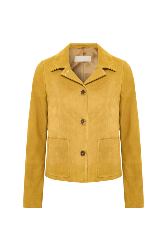 Amelia Suede Jacket - Amber
