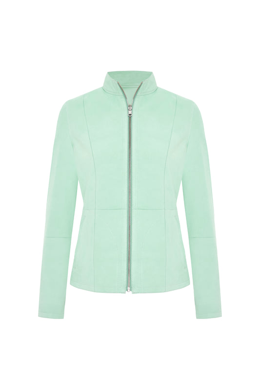 Kate Reversible Suede Jacket - Mint