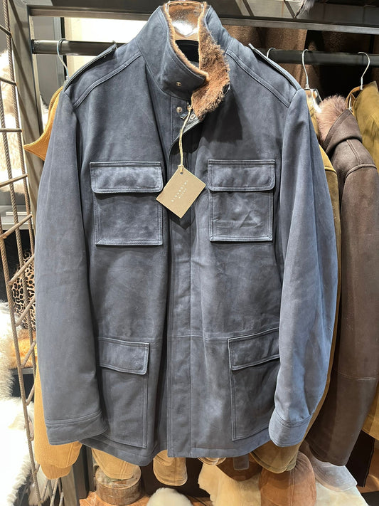 E2193S Men's Safari jacket - Navy Blue