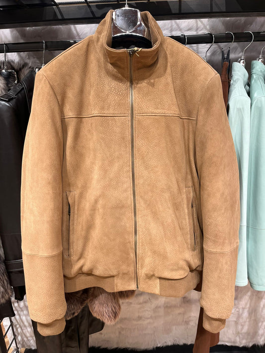 E2205U Men's Suede Jacket - Camel