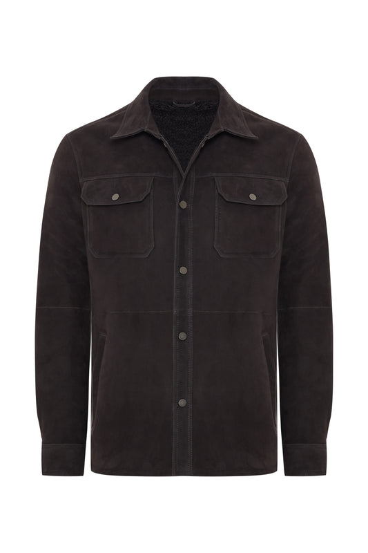 Jorge Men's Shearling Jacket - Anthracite