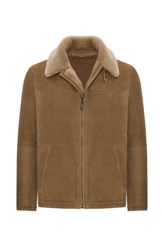 Diego Shearling Jacket - Safari