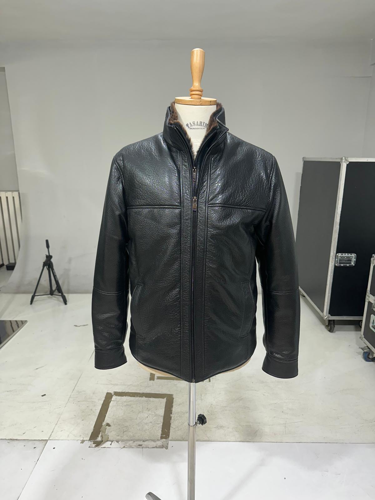 Beck Leather Coat - Black