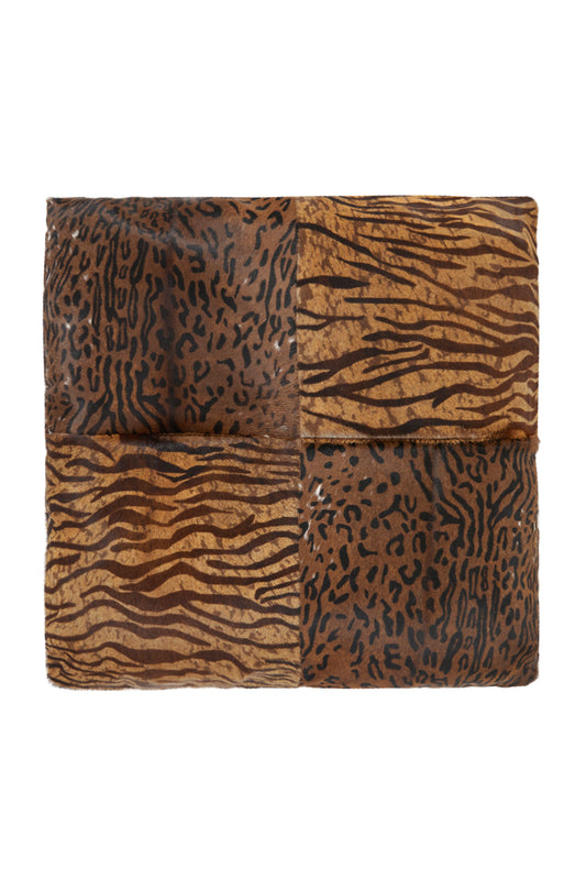 Valeria Cowhide Cushion - Golden Safari