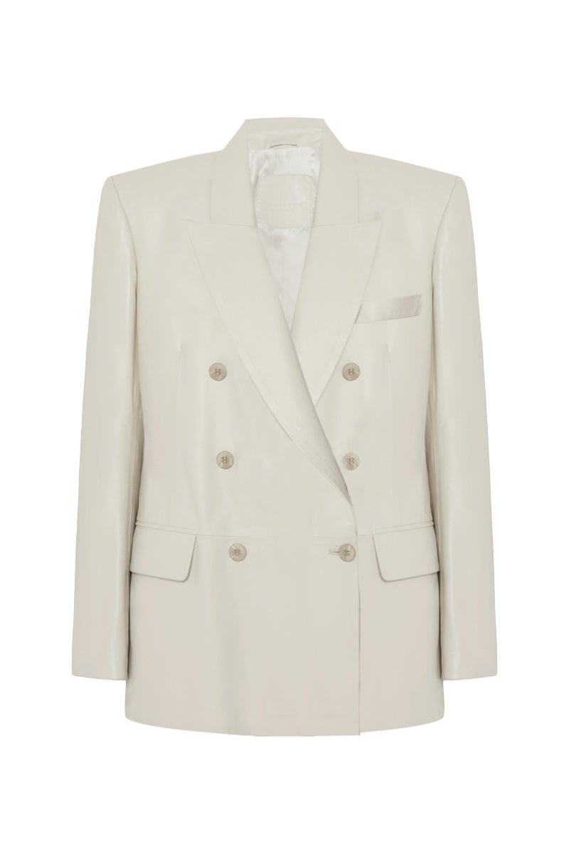Aless Women’s Oversize Blazer Jacket - Beige - Bigardini