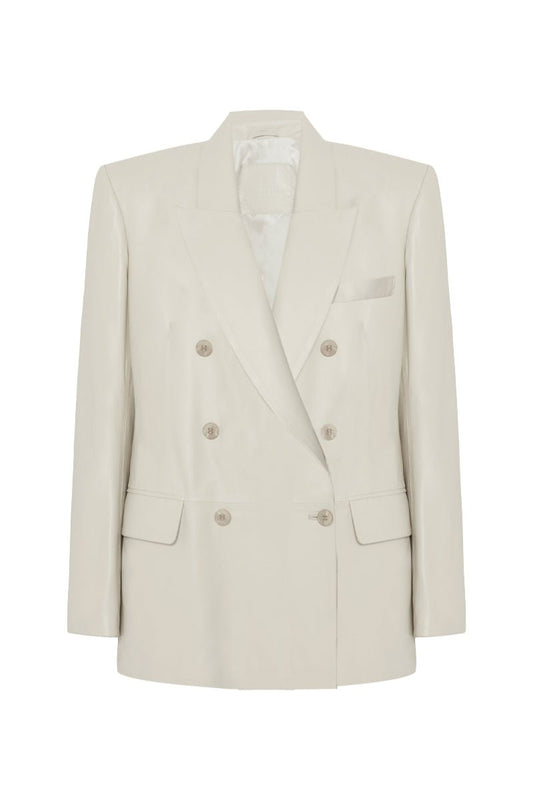 Aless Women’s Oversize Blazer Jacket - Beige - Bigardini