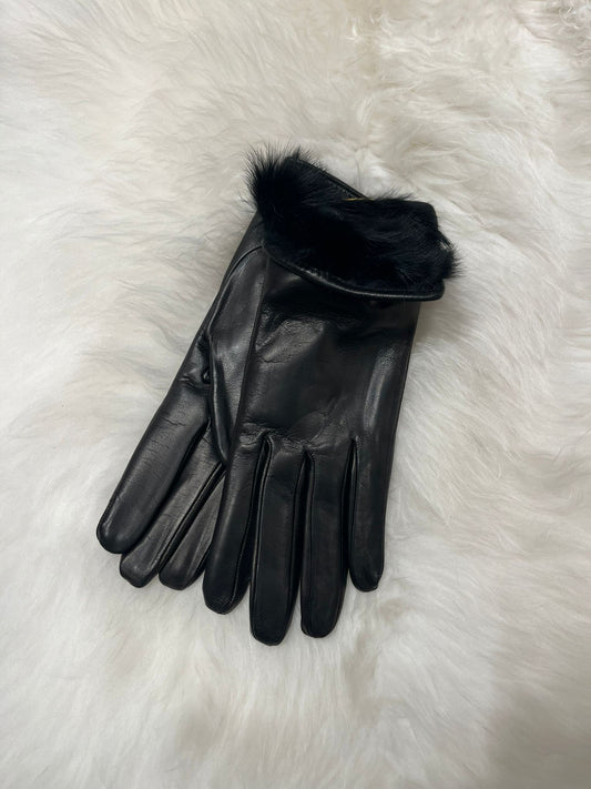 Aya Women's Gloves Rabbit - Black