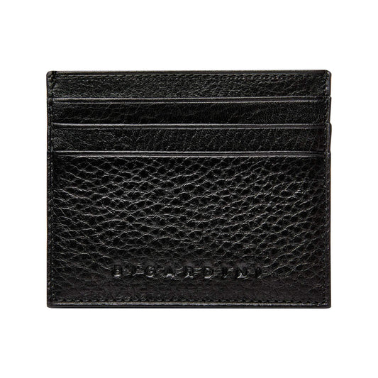 Black Floater Leather Slim Wallet - bigardinileather