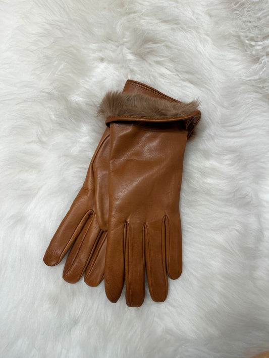 Aya Women's Gloves Rabbit - Camel