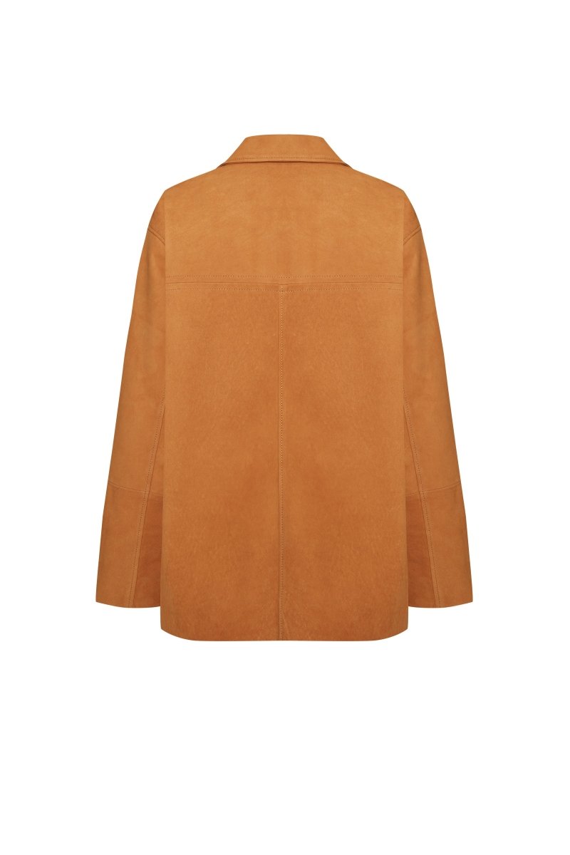 Elia Women’s Suede Jacket - Mustard - Bigardini