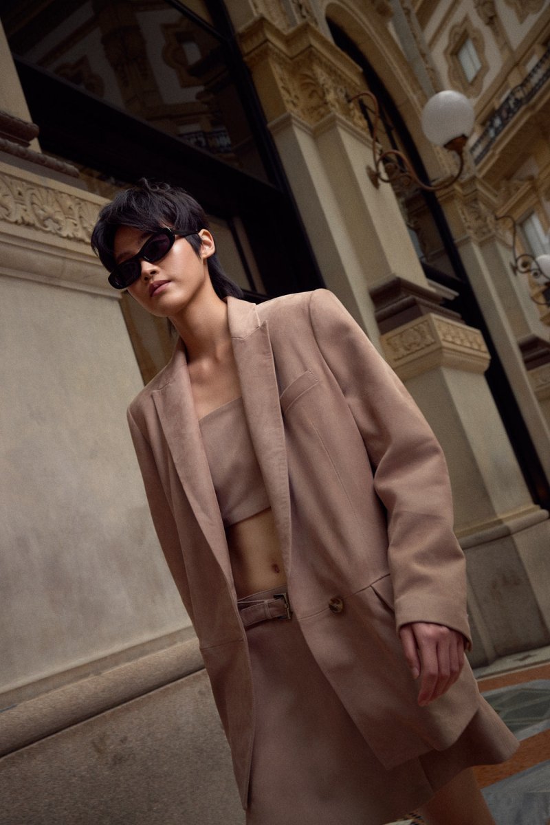 Ilaria Suede Blazer Jacket - Bigardini