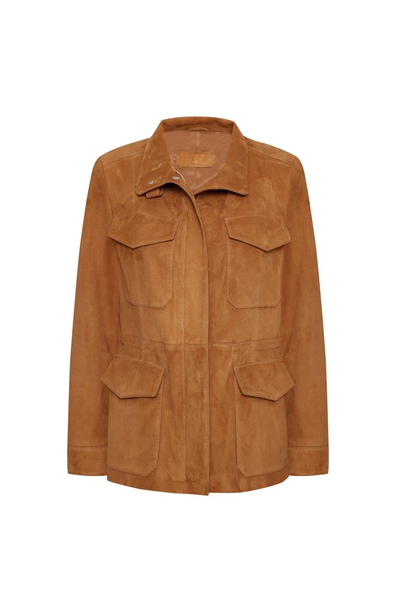 Leny Women’s Suede Jacket - Snuff - Bigardini
