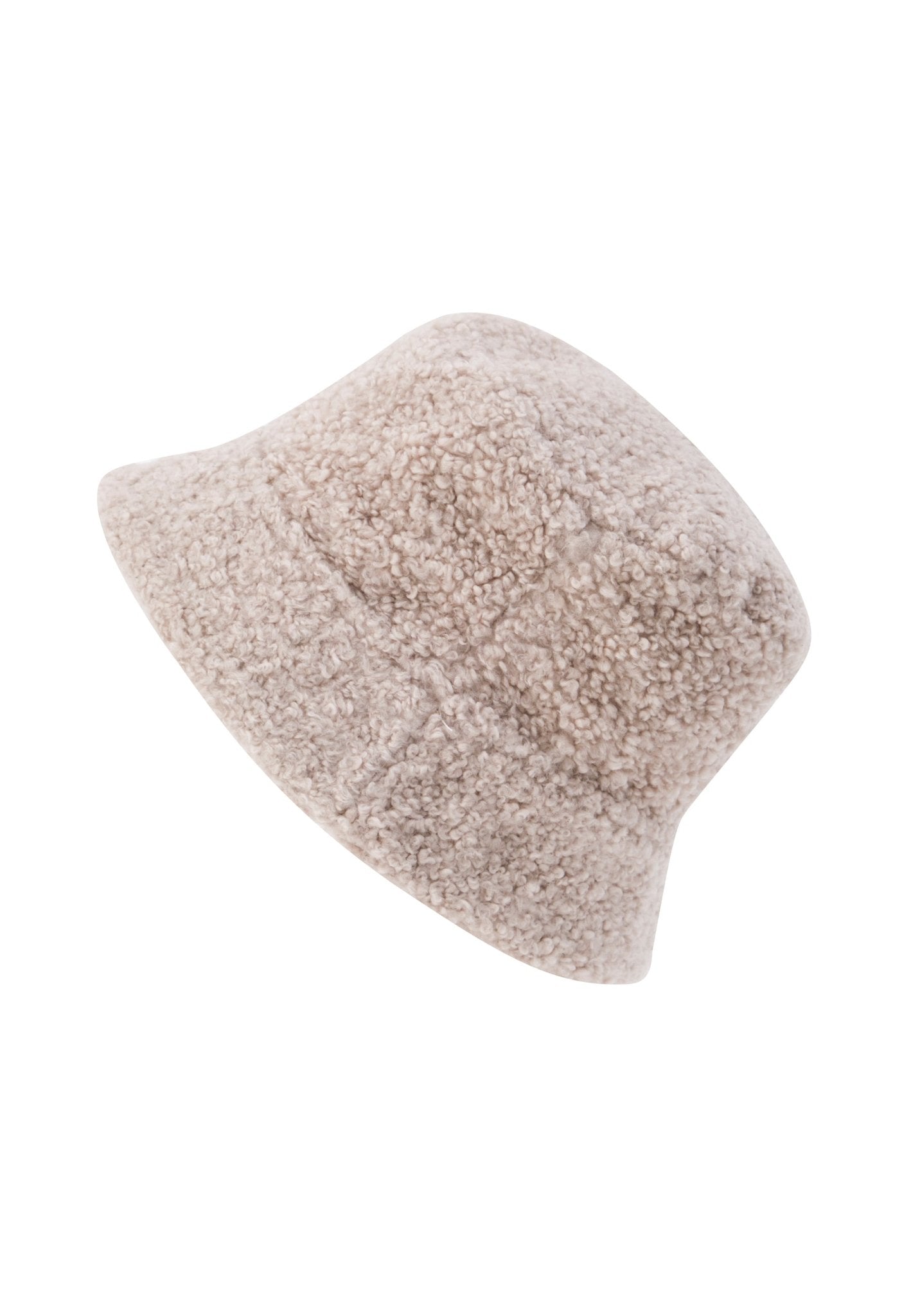 London Womens Shearling Bucket Hat - Bigardini Leather