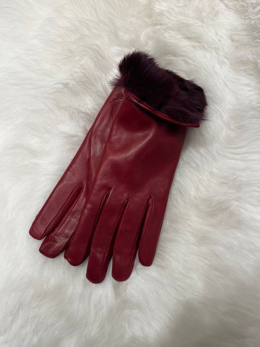 Aya Women's Gloves Rabbit - Marlboro