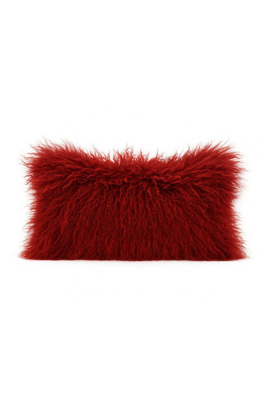 Tibetan Cushion - Burgundy