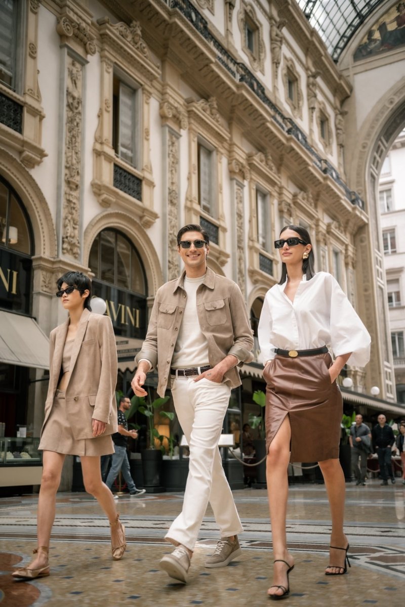 Viola Midi Leather Skirt - Bigardini