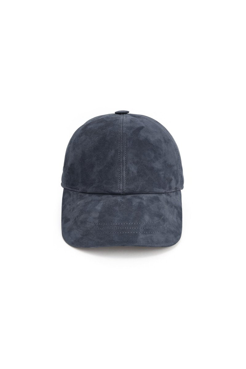 Zen Unisex Suede Baseball Cap - Navy Blue - Bigardini