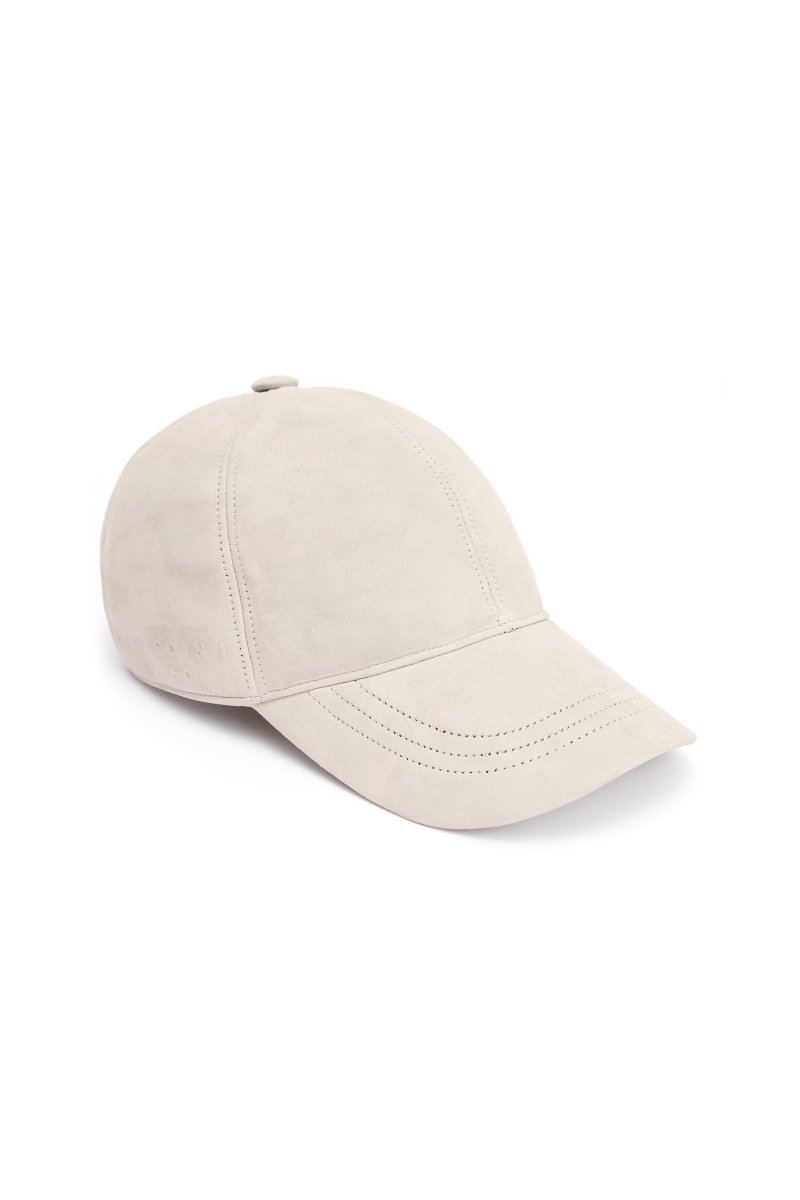 Zen Unisex Suede Baseball Cap - White Sand - Bigardini